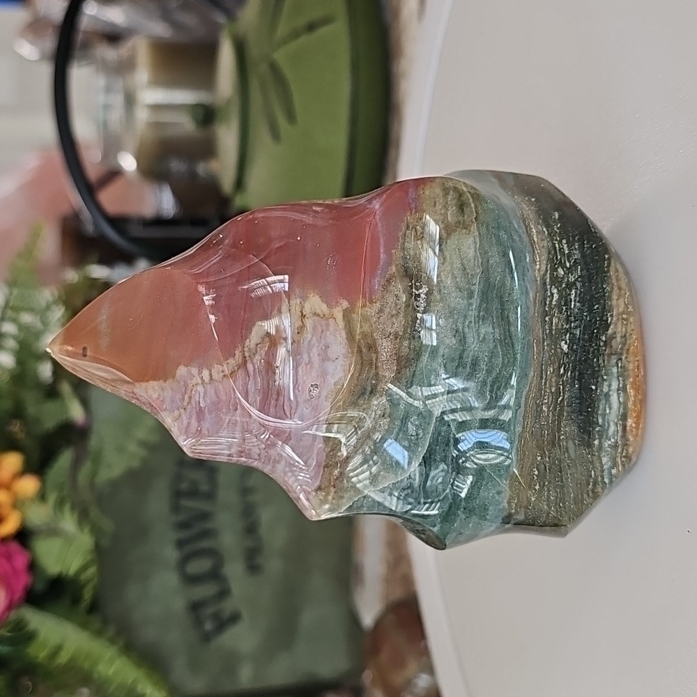 Ocean Jasper Flame Swirls Of Gorgousness